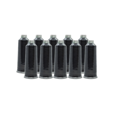 Hilo Negro Polystitch Madeira Para Bordado, Paquete De 10 Hilos